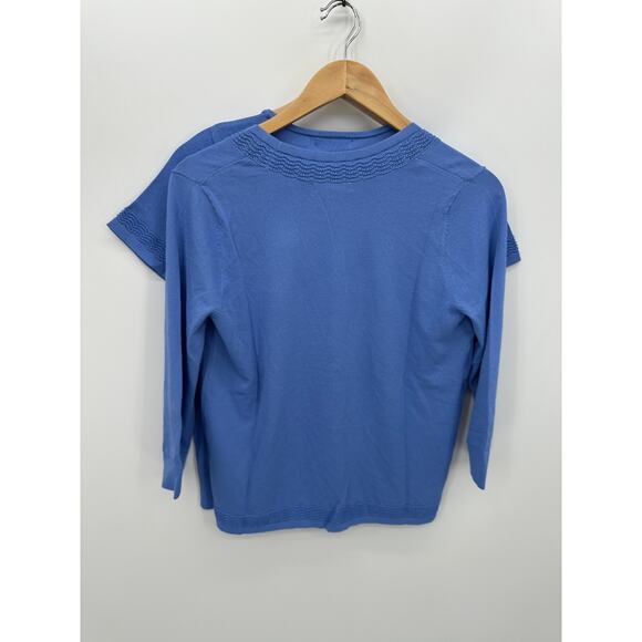 Lands' End Womens Two Piece Set Size XS Knit Cardigan Tee and Sweater NWT - Picture 3 of 8